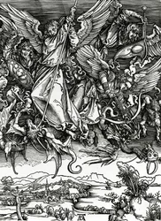 Sankt Mikael i kamp med draken, 1498